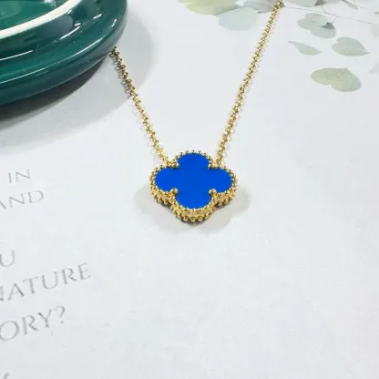 INS3012-Gold Plated Stainless Steel Flower Necklace Jewelry for Women