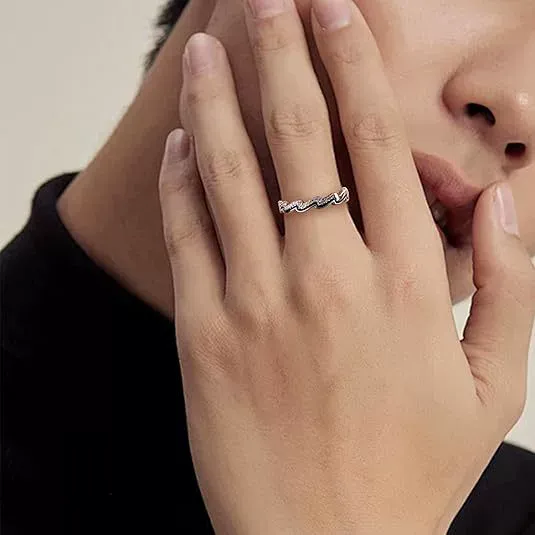 INS1086-Jean Beau Gold Adjustable Open Ring for Women, Cute Sparkly Rhinestone Fashion Statement Diamond Valentine Wedding Prom Jewelry Gift