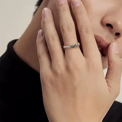 INS1086-Jean Beau Gold Adjustable Open Ring for Women, Cute Sparkly Rhinestone Fashion Statement Diamond Valentine Wedding Prom Jewelry Gift