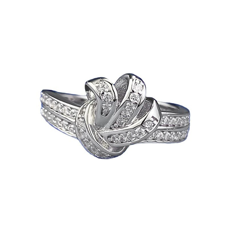 INS1152-SHELOVES 925 Sterling Silver Wedding Band for Women Twisting Swirl Engagement Wedding Rings Round CZ Sz 5-10