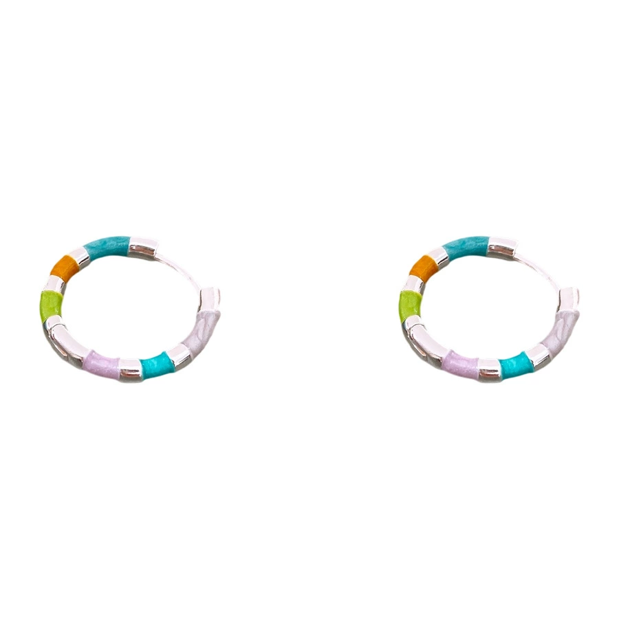 INS2430-Milan Chiva 14K Gold Plated Small Huggie Dangle Earrings for Women Lightweight Trendy Heart Dainty Jewelry for Women