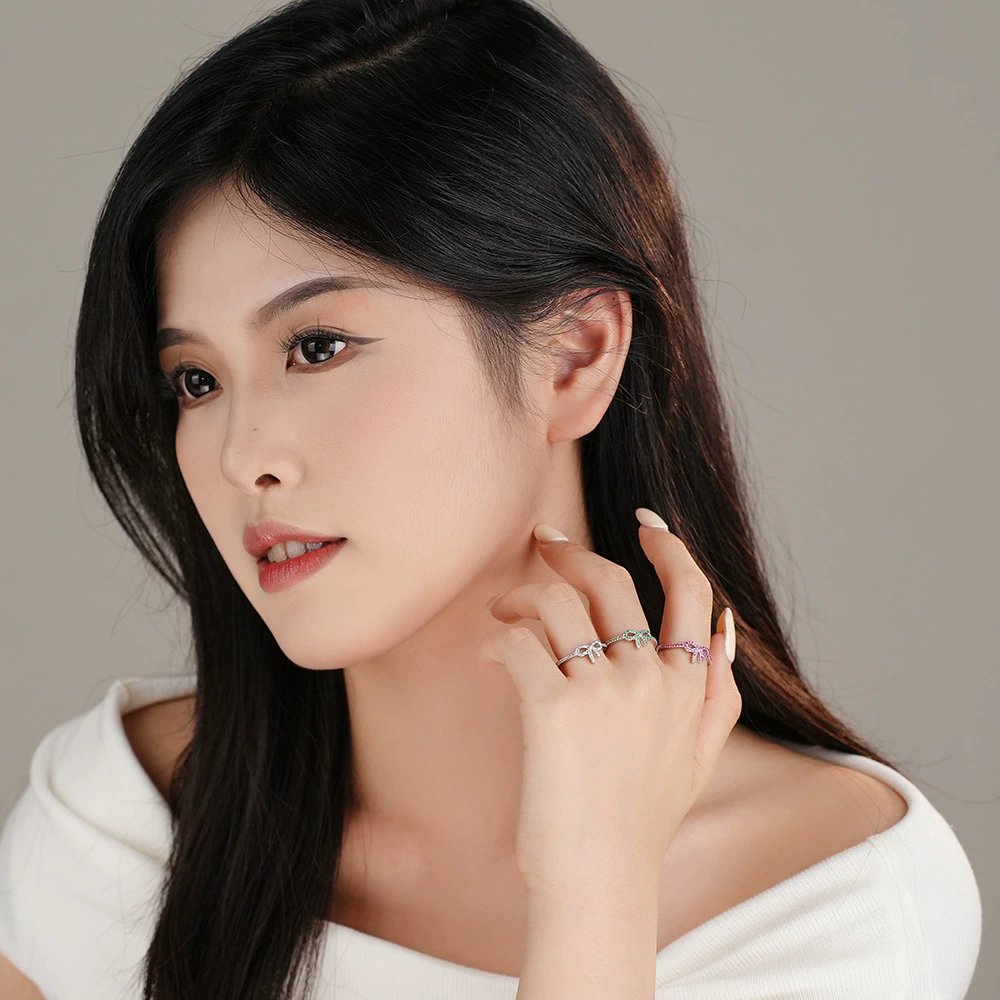 INS1173-Harry and Henry Bow Ring for Women Gold Bow Knot Dainty Stackable Fashion Jewelry Christmas Gifts