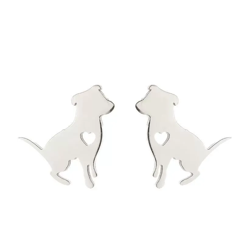 INS2070-FLYOW 925 Sterling Silver Animal Earring Studs Cute Stud Earrings Women Gifts
