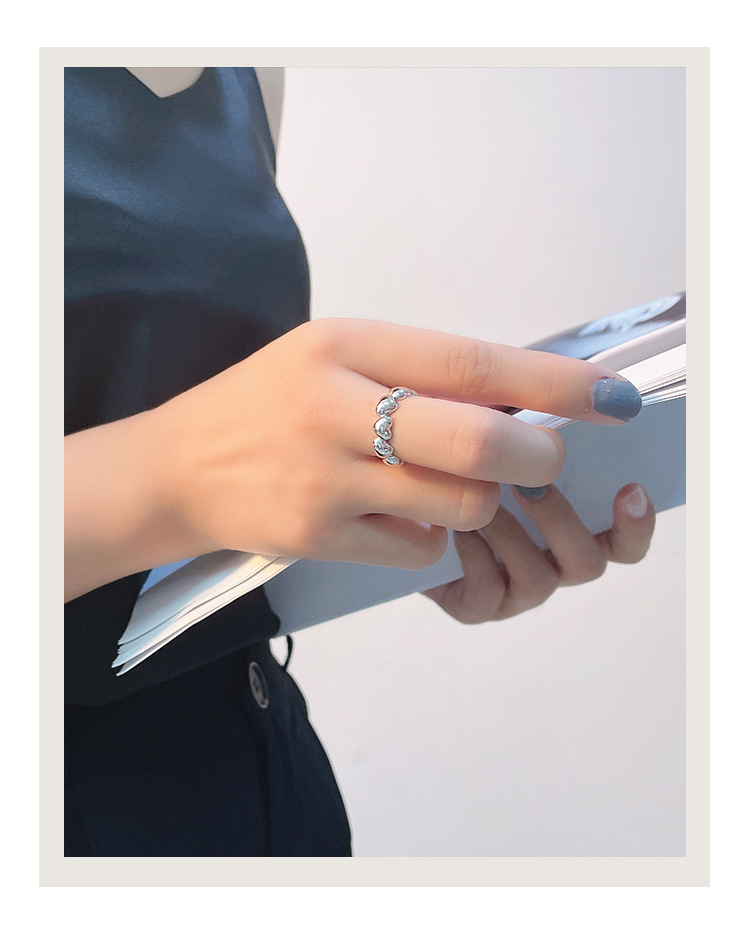 INS1264-PAVOI 14K Gold Plated Heart Stackable Rings for Women | Love Valentines Statement Chunky Signet Ring Band | Friendship Rings