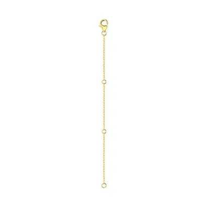 INS4101-14K Solid Gold Chain 2" 3" 4" Necklace Bracelet Extender Chain, Delicate Durable Gold Adjustable Extension Chain for Necklace Bracelet Anklet Lobster Clasps
