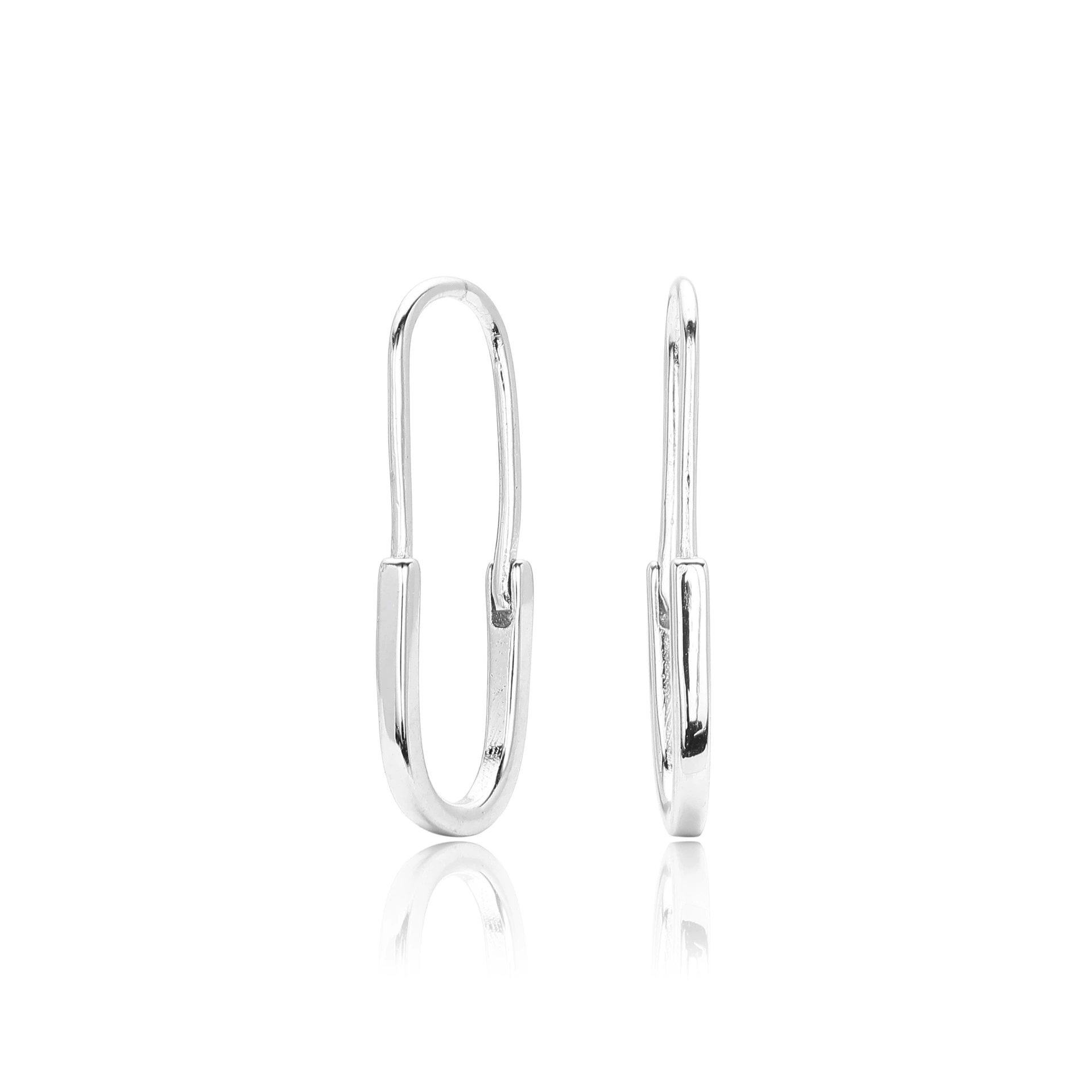 INS2337-TOBENY Gold Earrings for Women Trendy Dainty Paperclip Link Drop Dangle Earrings 14K Gold Plated Chunky Small Hoop Earrings Lightweight Hypoallergenic Chain Huggie Earrings Jewelry for Gifts