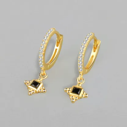 INS2377-Angelady Gold Hoop Earrings Set for Women, Dainty 14K Gold Plated Huggies Earring, Sterling Silver Hypoallergenic Cartilage Earrings, Trendy Earring Stacks for Multiple Piercing Jewelry Gift(3 Pairs)