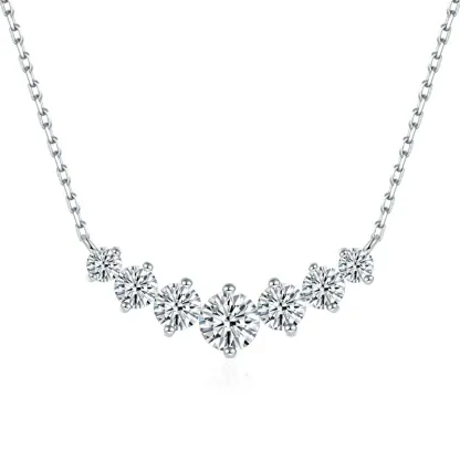 INS3068-Moissanite Pendant Necklaces for Women 0.5Ct-7.6Ct Jewelry for Wife Her Mom Daughter Girlfriend Birthday Wedding Anniversay Engagements Gifts for Wife Christmas Valentine Mothers Day