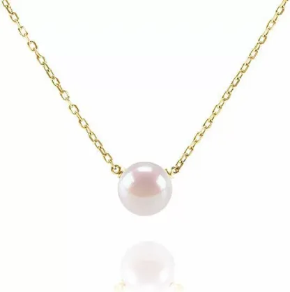 INS3048-PAVOI Handpicked AAA+ Freshwater Cultured Single Pearl Necklace Pendant | Gold Necklaces for Women