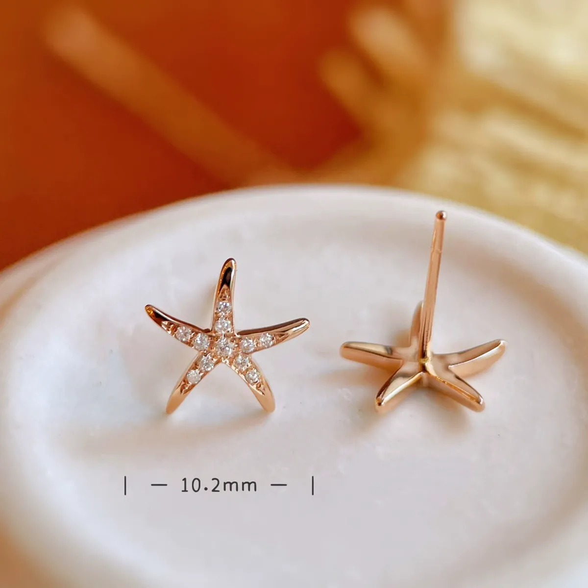 INS2307-S925 Sterling Silver Starfish & Shell & Pearl & Turtle Stud Earrings for Women Hypoallergenic Beach Jewelry, Summer Cartilage Earrings