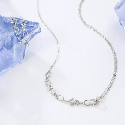 INS2064-Dangle Earrings for Women Sterling Silver,silver Dangling Earrings,women's Earrings,Applicable age (ladies over 12 years old)