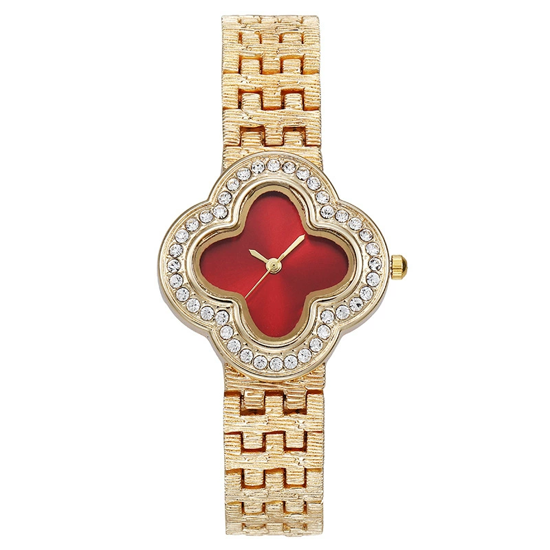 W-2042-ADSBIAOYE Unique Womens Gold Wrist Watches Ladies Vintage Diamond Watch Fashion Stainless Steel Waterproof Dress Quartz Gift Watches for Women