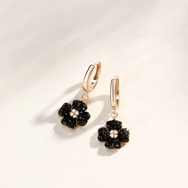 INS2290-arrings Women's Earrings Four Leaf Clover Earrings Sterling Silver Earrings Simple Temperament Earrings Rose Gold Earrings Classic Earrings