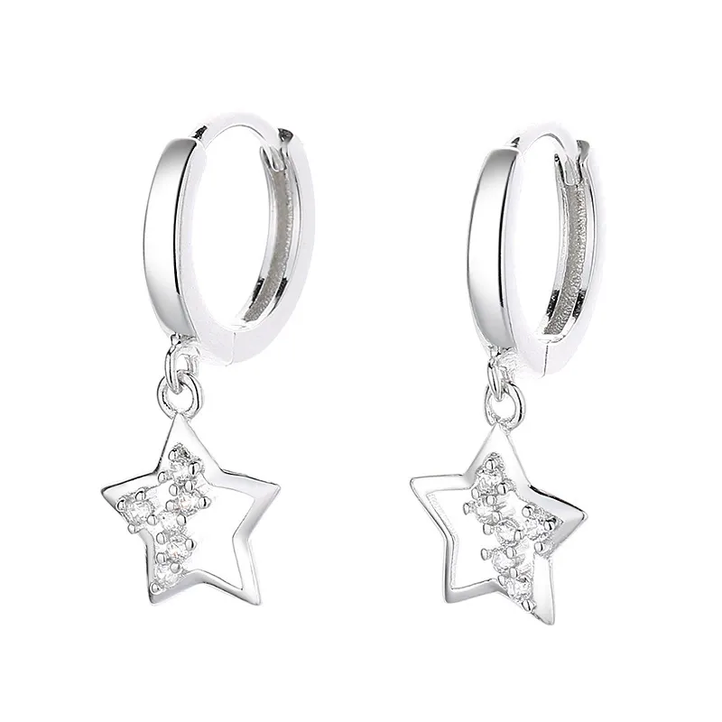 INS2378-Star Earrings CZ Drop Dangle Earrings Cute Earrings for Women Dainty Cubic Zirconia Earrings Stud Jewelry Gifts