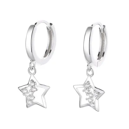 INS2378-Star Earrings CZ Drop Dangle Earrings Cute Earrings for Women Dainty Cubic Zirconia Earrings Stud Jewelry Gifts