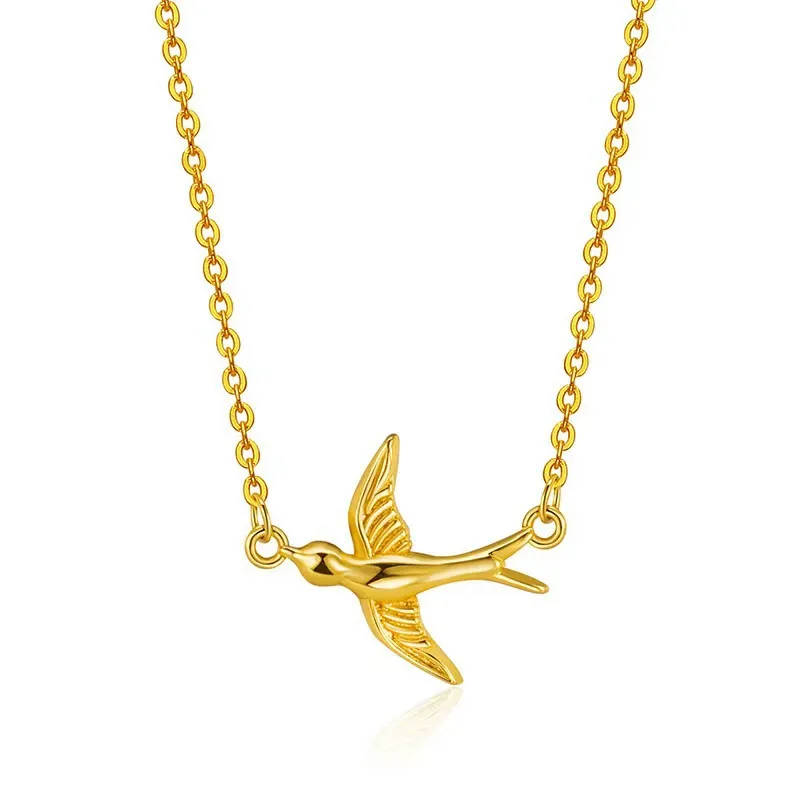 INS3132-Tiny Bird Necklace Dainty Small Bird Necklace Petite Choker Hummingbird Necklaces For Women Teens Her Jewelry Gift