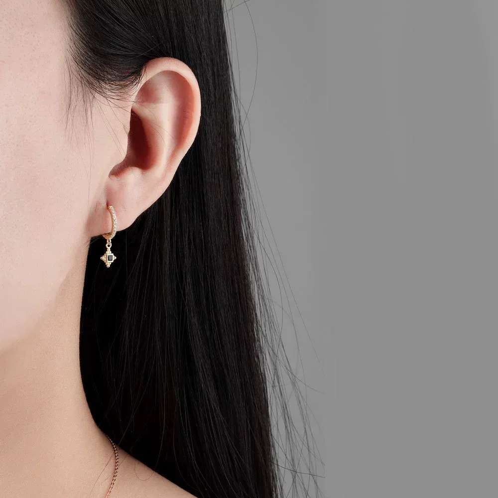 INS2377-Angelady Gold Hoop Earrings Set for Women, Dainty 14K Gold Plated Huggies Earring, Sterling Silver Hypoallergenic Cartilage Earrings, Trendy Earring Stacks for Multiple Piercing Jewelry Gift(3 Pairs)