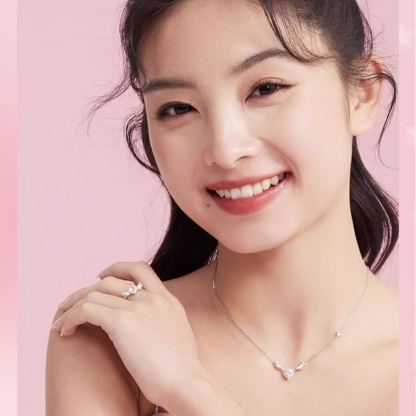 INS1141-Beautiful Pink Angel Wings Rings, Adjustable Opening Size Rings for Women Teenage Girls, Adjustable Ring Jewelry, Best Birthday Gift Christmas Gifts.