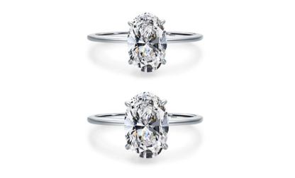 INS1143-5 Carat Oval Moissanite Engagement Ring Wedding Eternity Band Vintage Solitaire 4-Prong Setting Silver Jewelry Anniversary Promise Vintage Ring Gift by Neerja Jewels