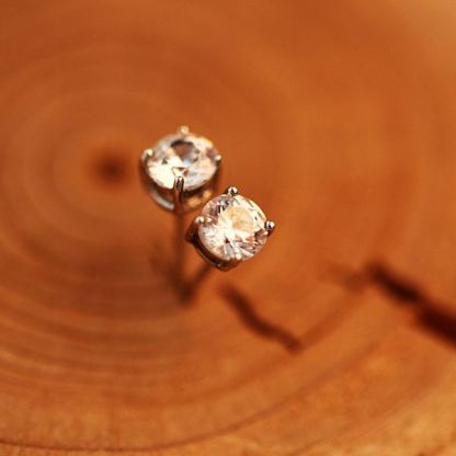 INS2072-IGI Certified 1/2 to 4 Carat White Blue or Pink Lab Grown Diamond Stud Earrings for Women I 14k White Gold Earrings for Her (G-H, VS1-VS2, cttw) Princess Cut Diamond I Push Back Studs