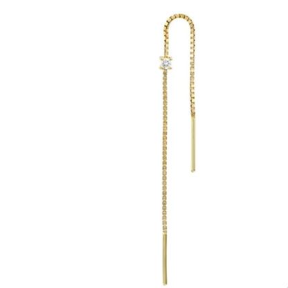 INS2105-TANGPOET Sun Moon Star Threader Earrings for Women 925 Sterling Silver Synthetic Opal Long Chain Thread Earrings Hypoallergenic Celestial Jewelry Gifts for Birthday Mother's Day Christmas