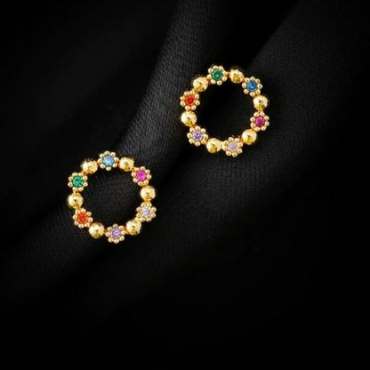 INS2150-18K Gold Plated Hoop Earrings for Women - Thin Dainty Gold Hoop Earring Set - Small Tarnish-Free Gold Hoop Earrings for Women Gift Jewelry for Women