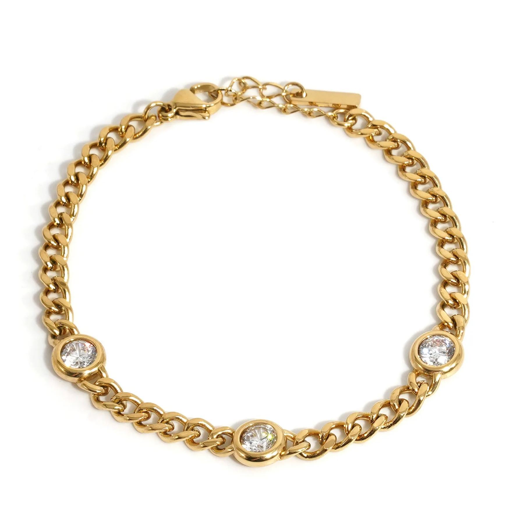 INS4032-M&T 2015 18K Gold Plated Bracelet Minimalist Bracelet