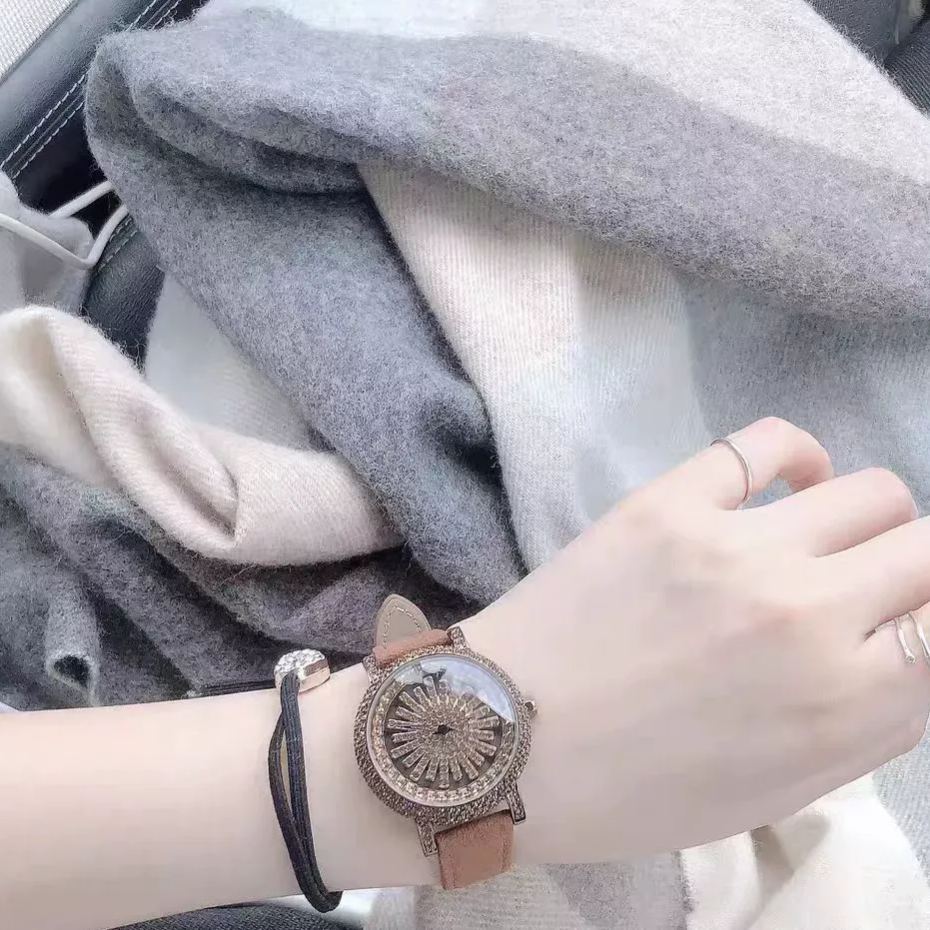 W-2005-Smalody Round Luxury Women Watch Crystal Rhinestone Diamond Watches Stainless Steel Wristwatch Iced Out Watch with Japan Quartz Movement for Women | Simulated Lab Diamonds-Women