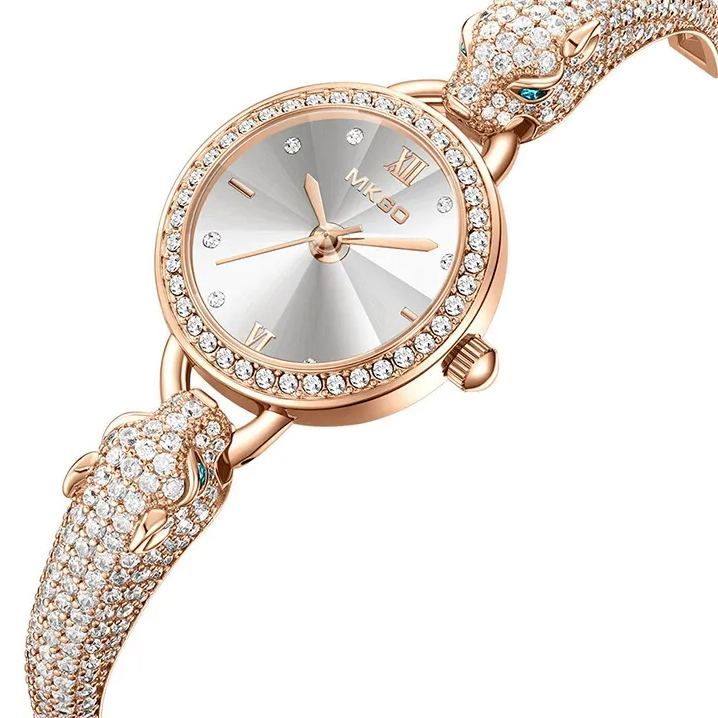 W-2011-BESTKANG Fashion Simple Women's Quartz Watch Stainless Steel Mesh Strap Elegant Ladies Wrist Watch-Women