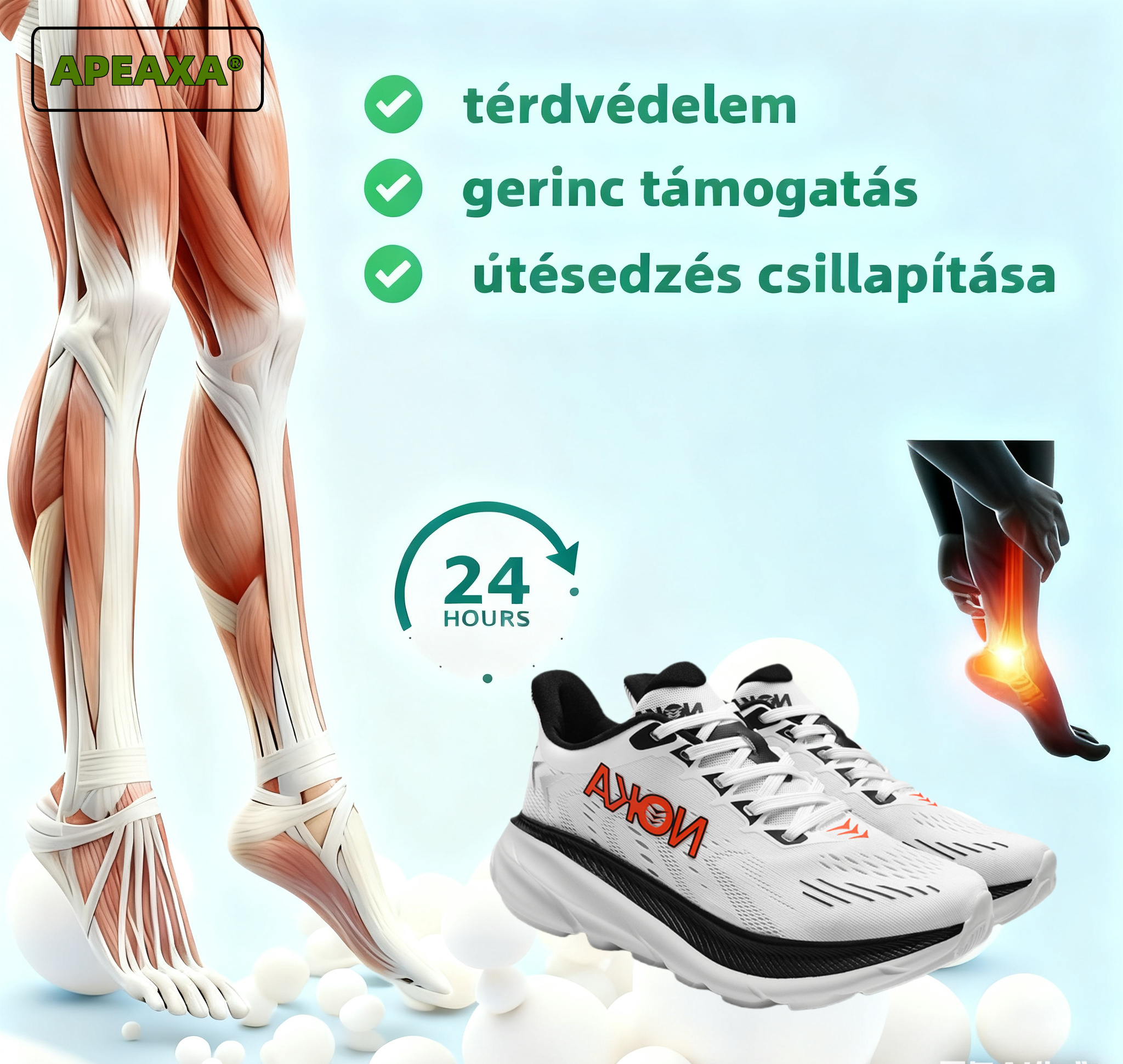 (🔥40% kedvezmény ma - ne hagyd ki!) ⏰ - APEAXA® márka - puha és kényelmes francia ortopéd cipők ✅ (enyhíti a lábfájdalmat)