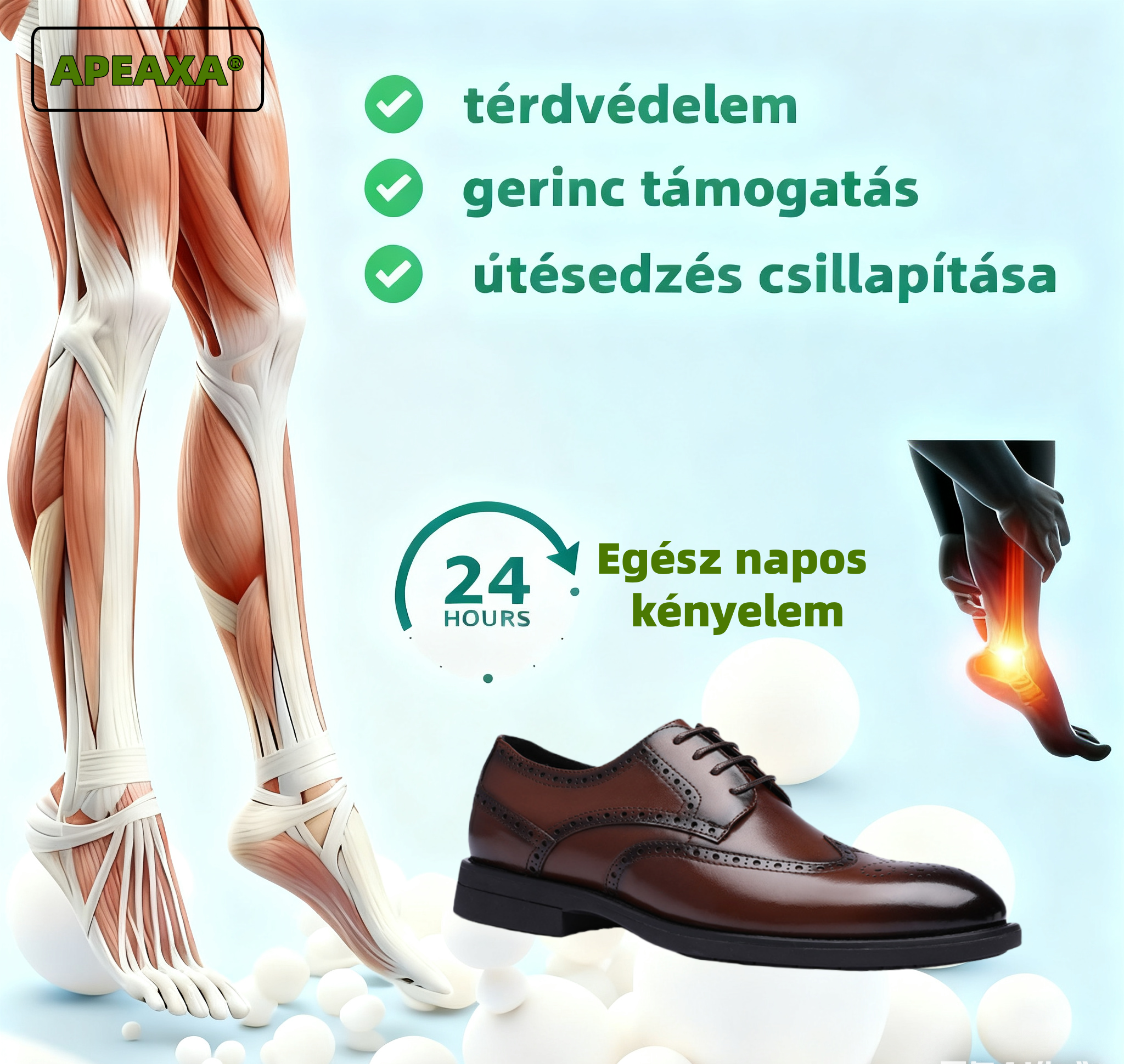 【🎁 Csak ma: 60% kedvezmény - Ne maradj le!】 Ergonomikus ortopéd bőrcipő - Prémium ausztrál bőr + Kézi varrás 👞