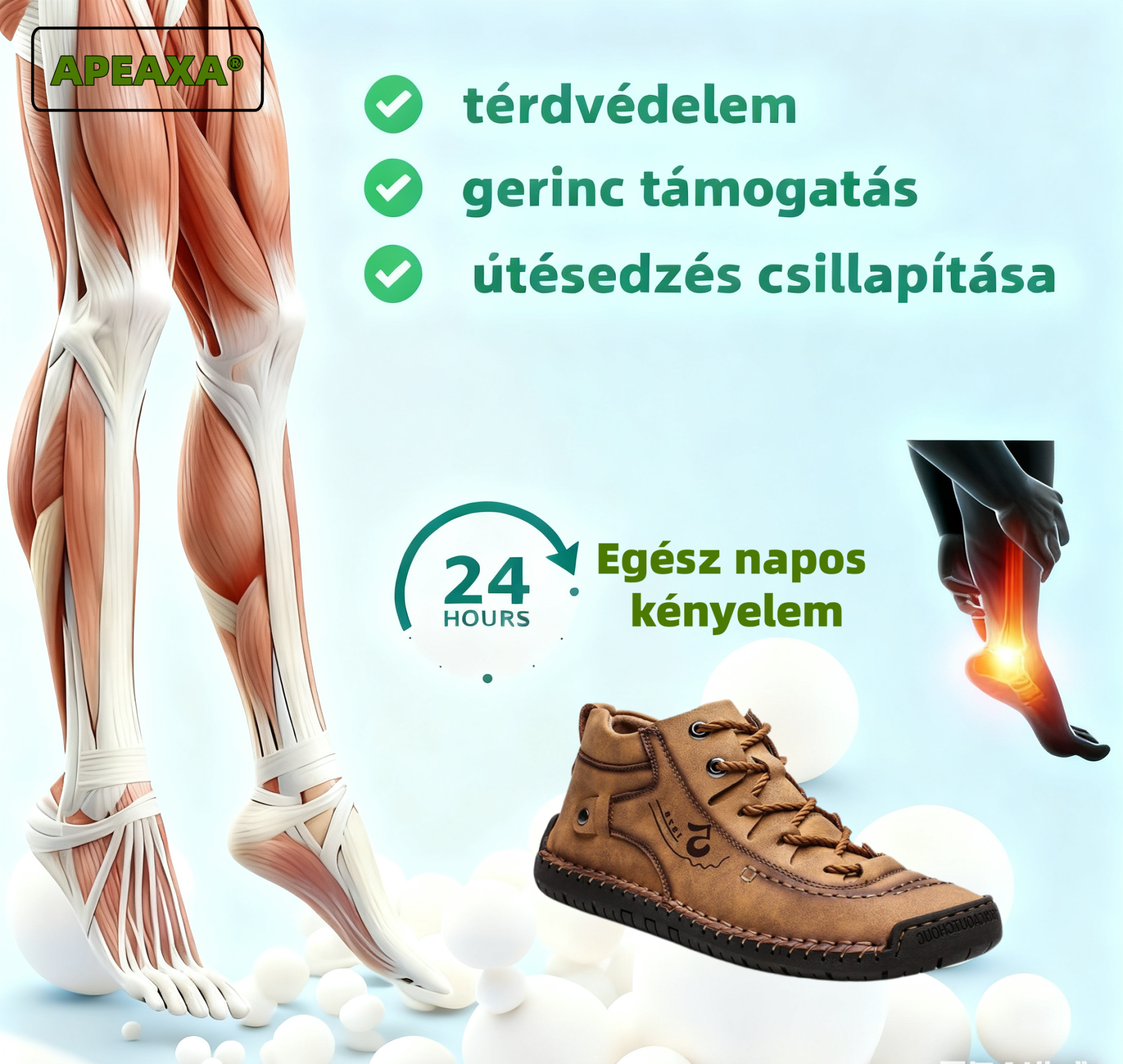 【🎁60% kedvezmény ma - Ne hagyja ki】Ergonómiailag tervezett ausztrál bőr ortopéd cipők - Kiváló minőségű bőr + kézzel varrott 👞
