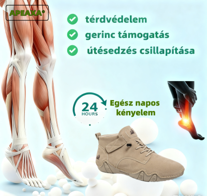【🎁60% kedvezmény ma - Ne hagyja ki】Ergonómiailag tervezett ausztrál bőr ortopéd cipők - Kiváló minőségű bőr + kézzel varrott 👞