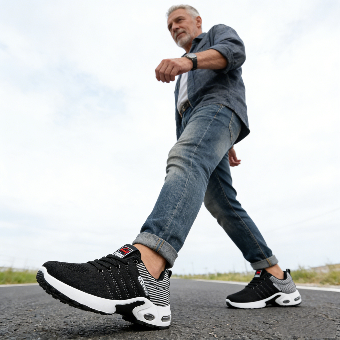 (🔥60% kedvezmény ma - ne hagyd ki!) ⏰ - APEAXA® márka - puha és kényelmes ortopéd sportcipők ✅ (enyhíti a lábfájdalmat)