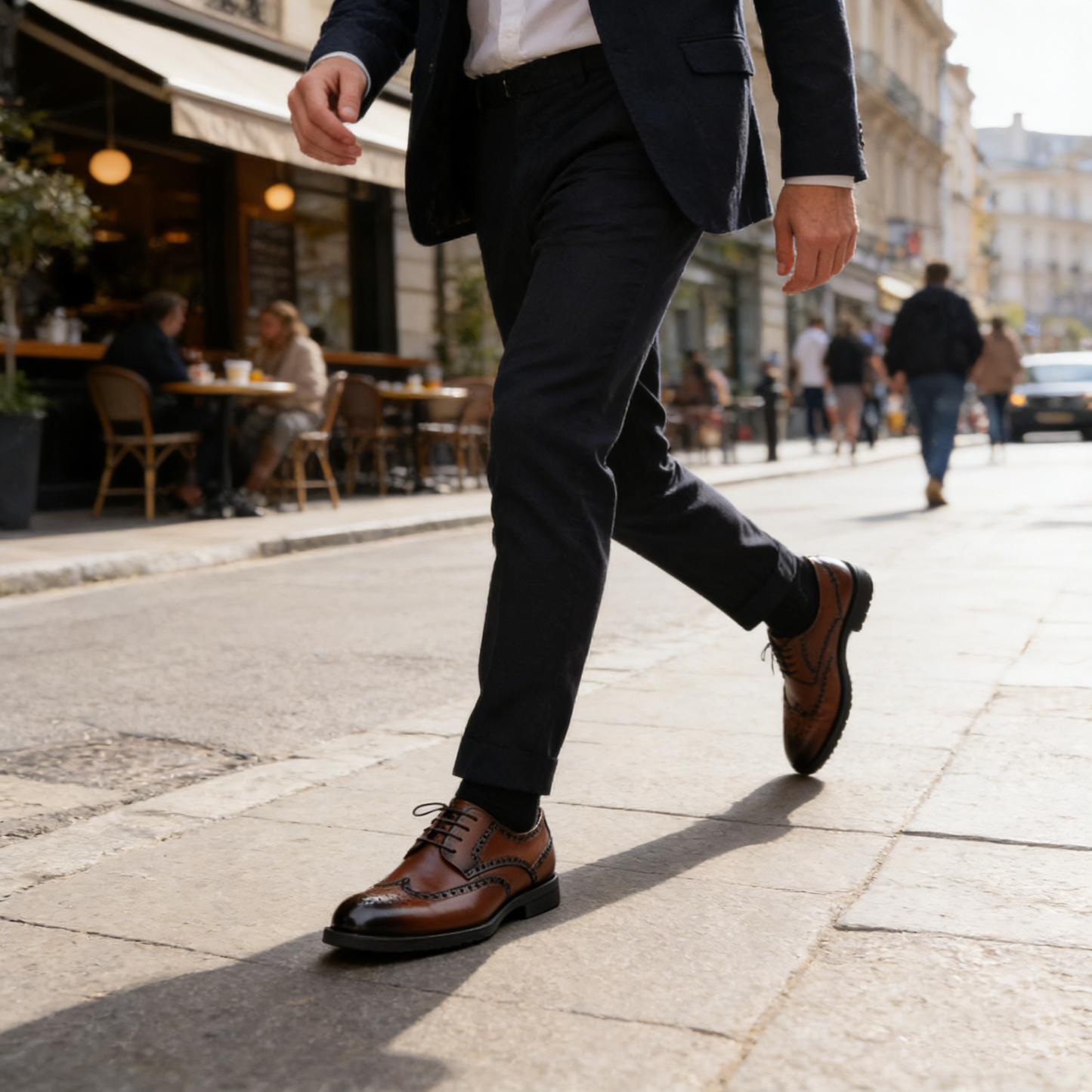 【🎁 Csak ma: 60% kedvezmény - Ne maradj le!】 Ergonomikus ortopéd bőrcipő - Prémium ausztrál bőr + Kézi varrás 👞