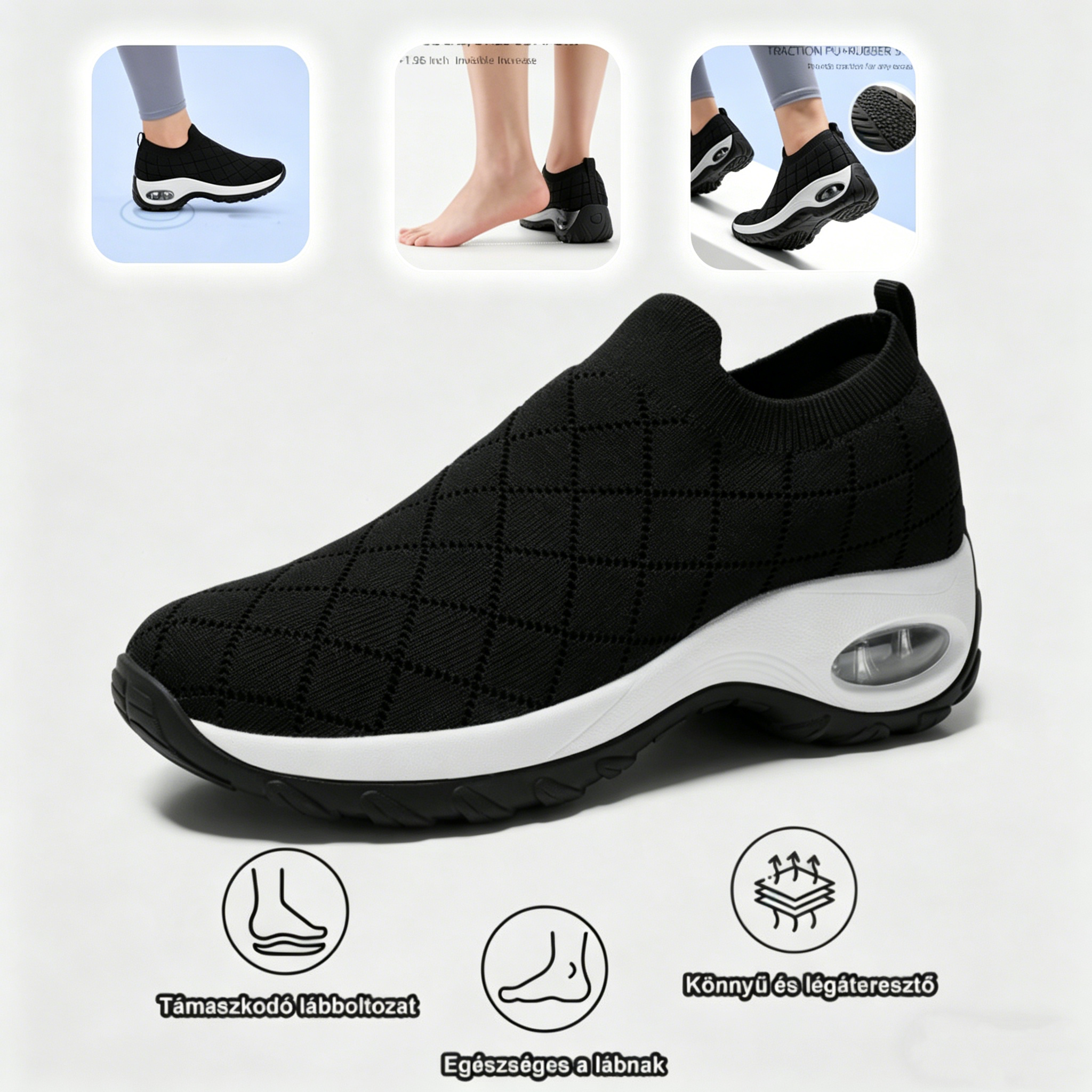 (🔥60% kedvezmény ma - ne maradj le!) APEXA® - Női ortopédiai párnázott cipők ✅ Mondj búcsút a lábfájásnak, és élvezd az egész napos kényelmet!