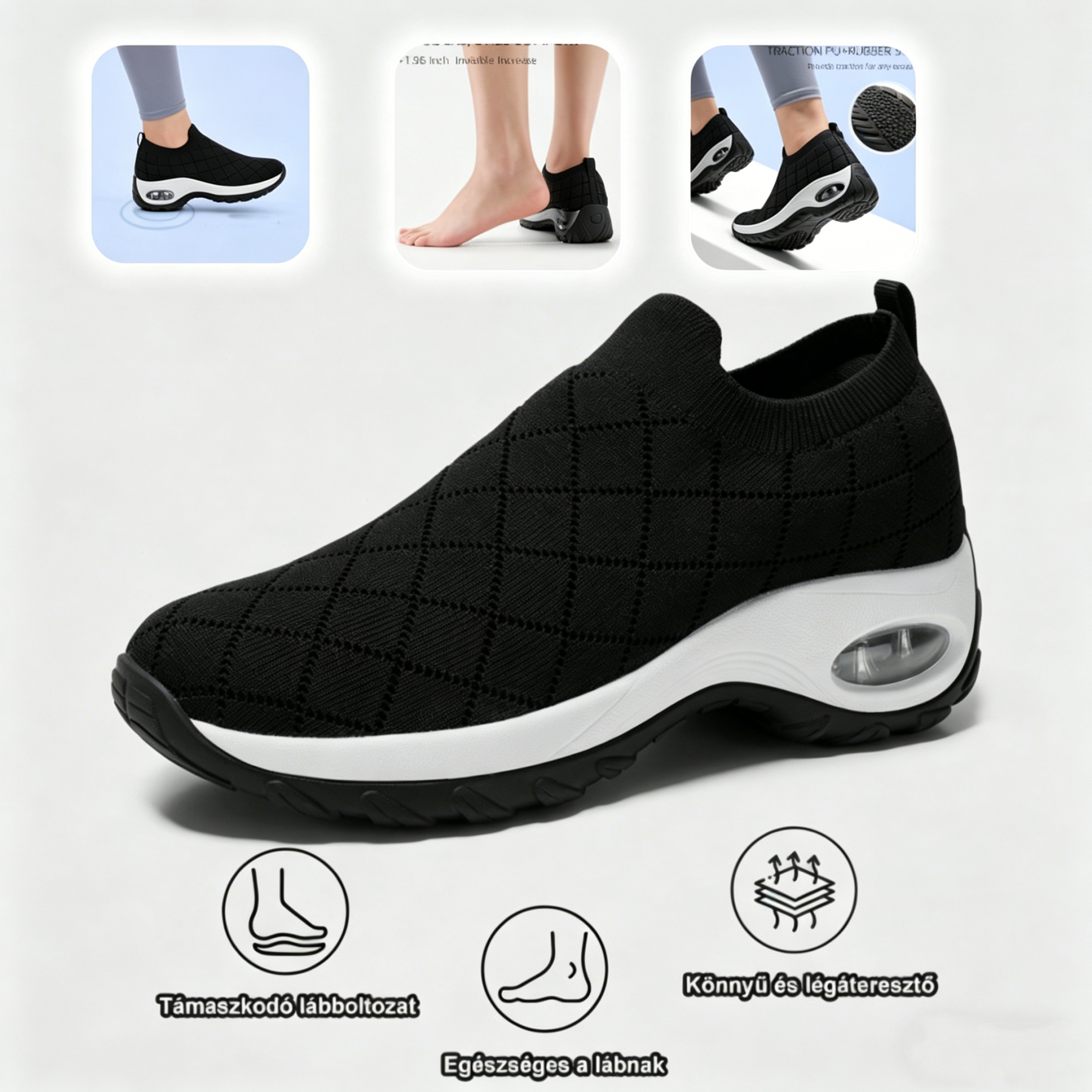 (🔥60% kedvezmény ma - ne maradj le!) APEXA® - Női ortopédiai párnázott cipők ✅ Mondj búcsút a lábfájásnak, és élvezd az egész napos kényelmet!