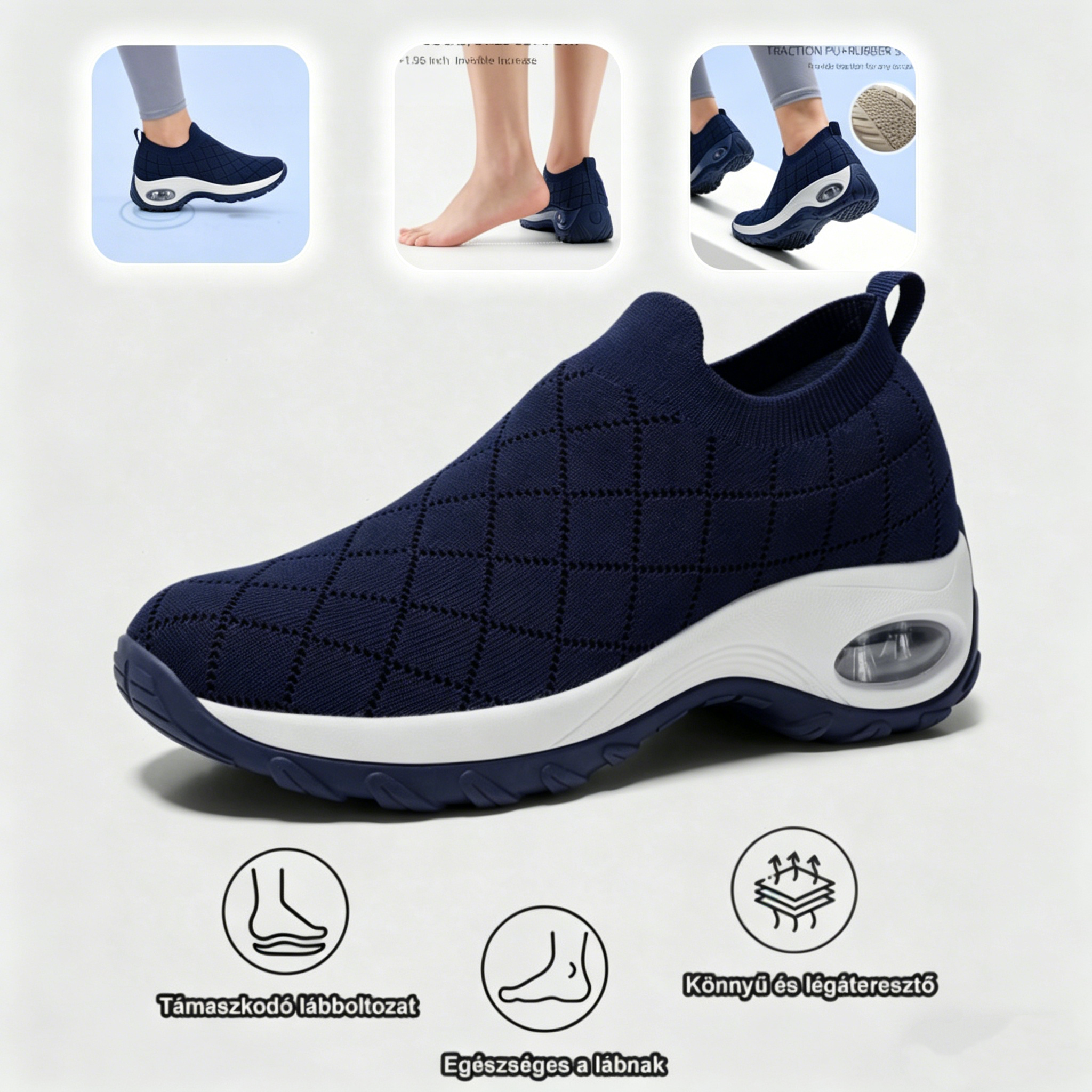 (🔥60% kedvezmény ma - ne maradj le!) APEXA® - Női ortopédiai párnázott cipők ✅ Mondj búcsút a lábfájásnak, és élvezd az egész napos kényelmet!