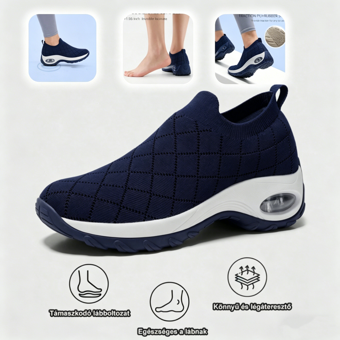 (🔥60% kedvezmény ma - ne maradj le!) APEXA® - Női ortopédiai párnázott cipők ✅ Mondj búcsút a lábfájásnak, és élvezd az egész napos kényelmet!