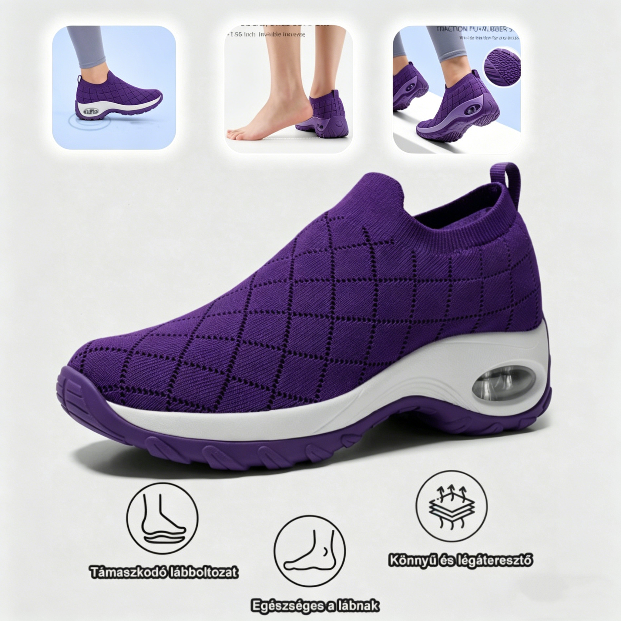 (🔥60% kedvezmény ma - ne maradj le!) APEXA® - Női ortopédiai párnázott cipők ✅ Mondj búcsút a lábfájásnak, és élvezd az egész napos kényelmet!