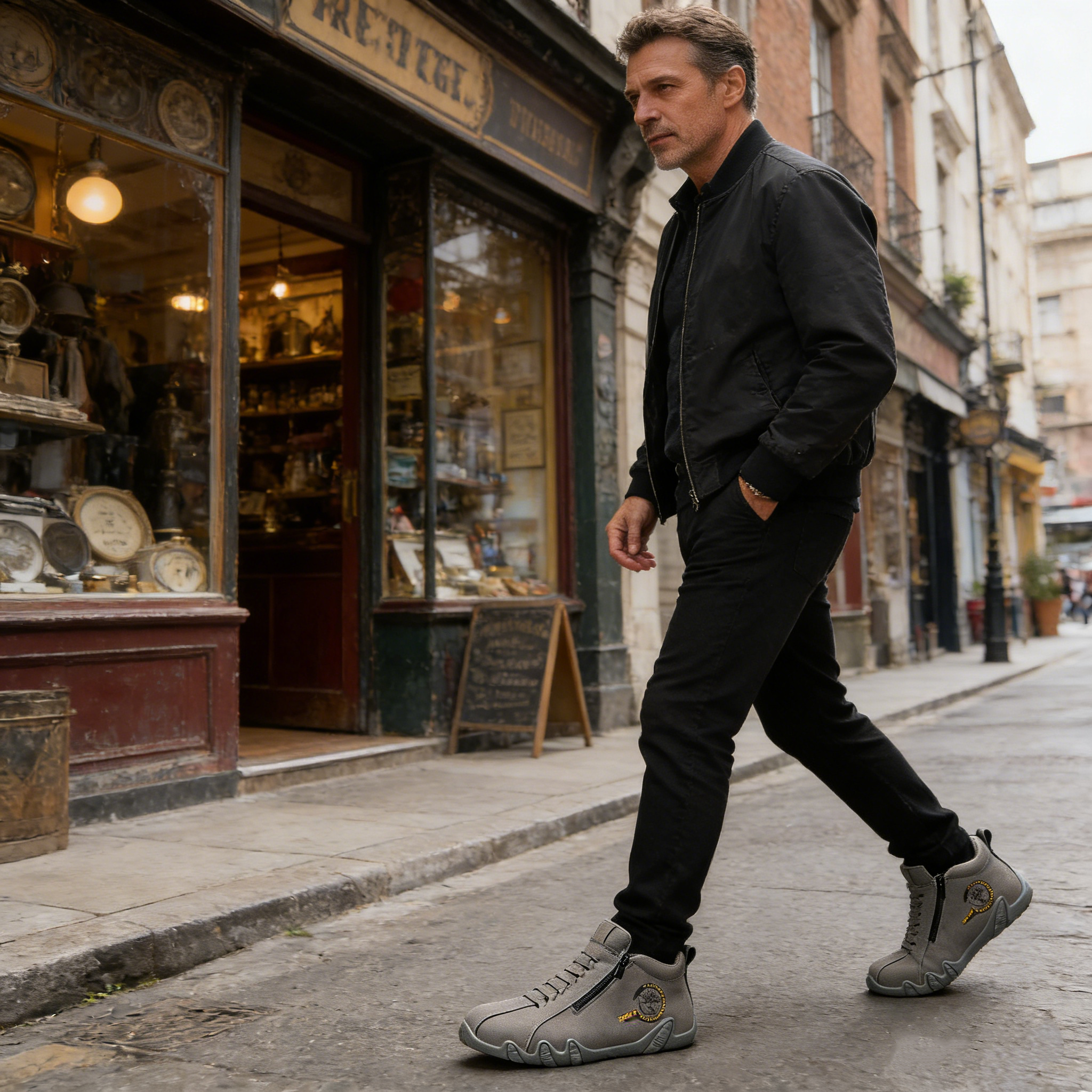 【🎁60% kedvezmény ma - ne hagyd ki】 Ergonomikus kialakítású ortopéd cipő - kiváló minőségű bőr + kézzel varrott 👞