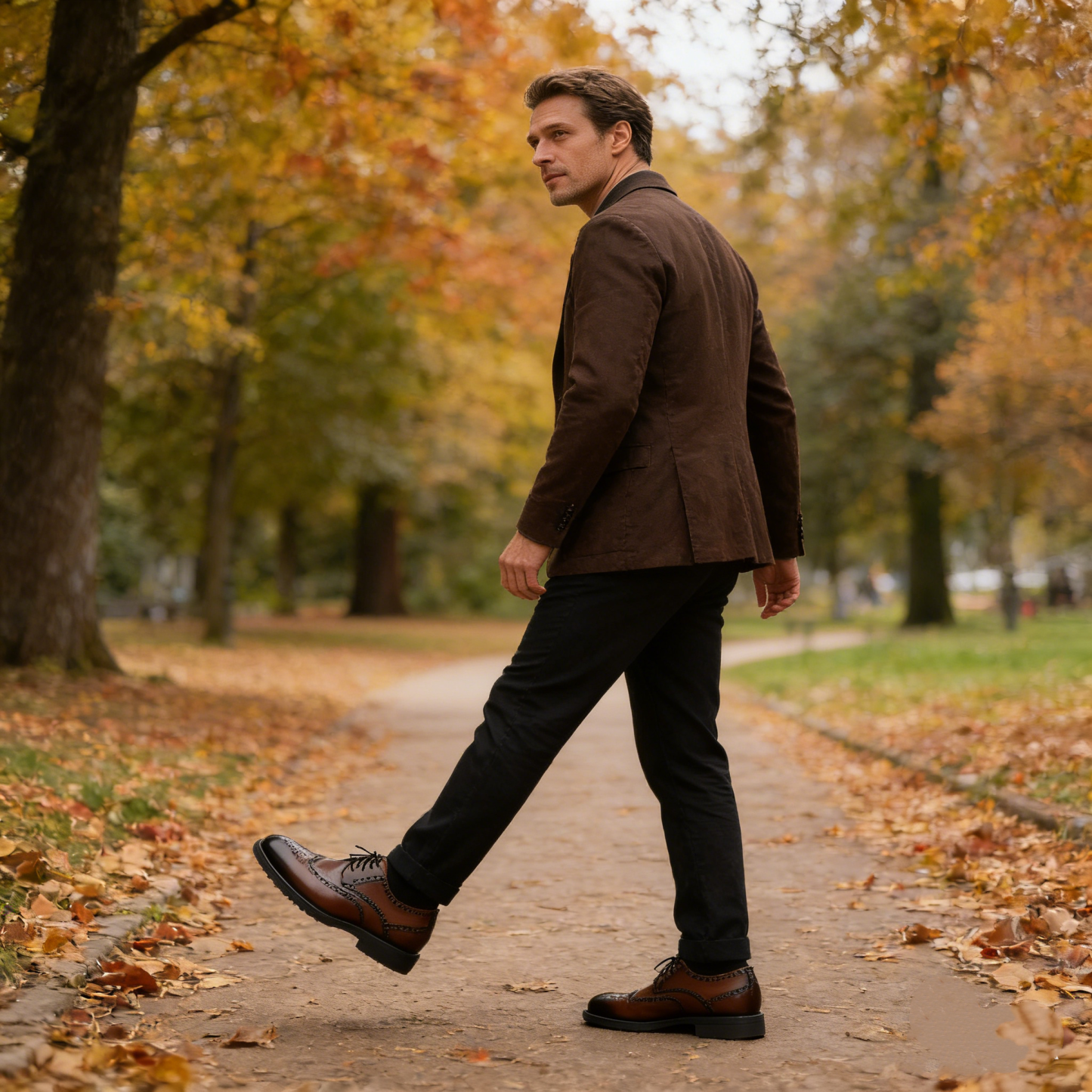 【🎁 Csak ma: 60% kedvezmény - Ne maradj le!】 Ergonomikus ortopéd bőrcipő - Prémium ausztrál bőr + Kézi varrás 👞