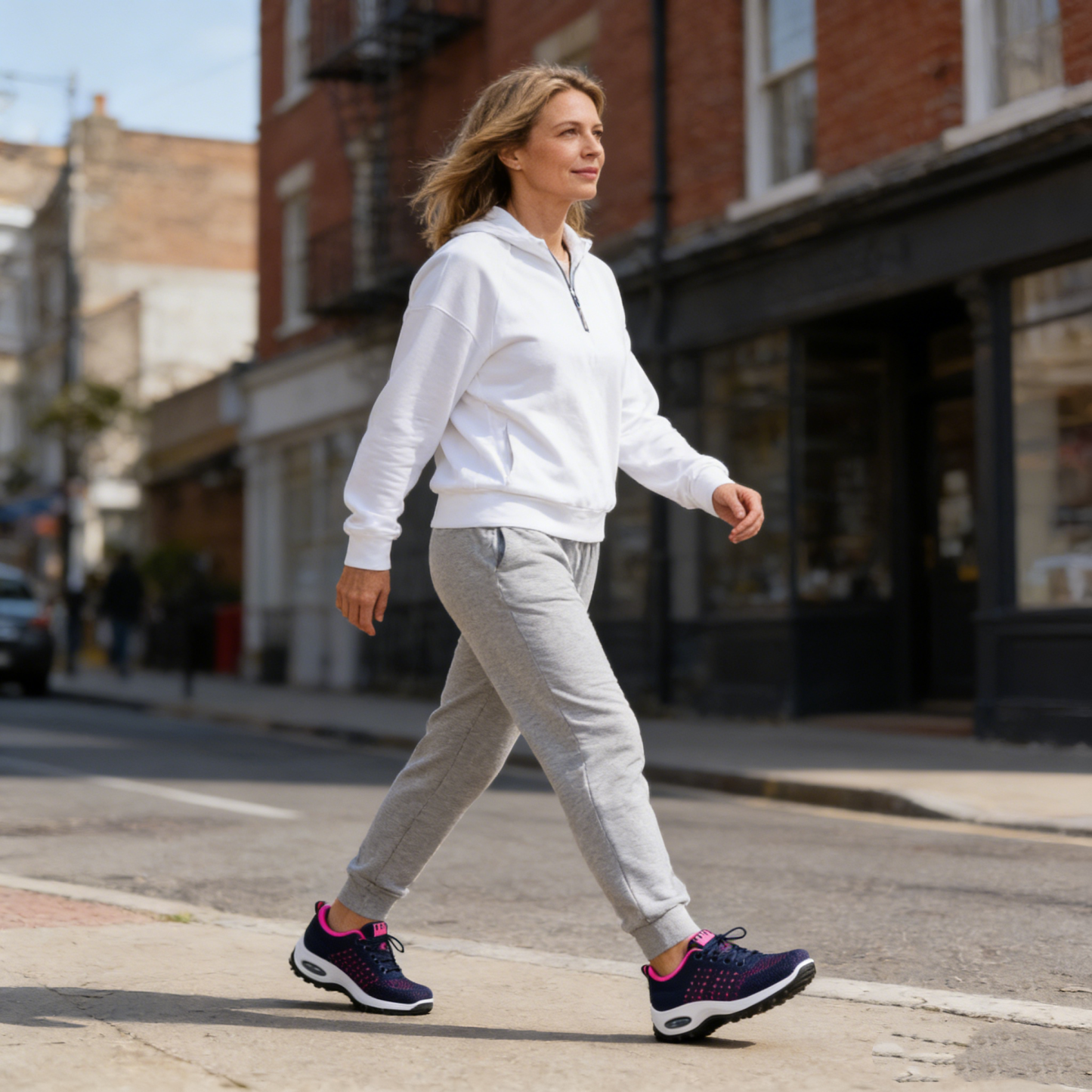 (🔥60% zniżki dzisiaj - nie przegap!) ⏰Ergonomiczna konstrukcja - miękkie i wygodne, amortyzowane, ortopedyczne buty sportowe dla kobiet (podparcie łuku stopy, łagodzenie dyskomfortu)