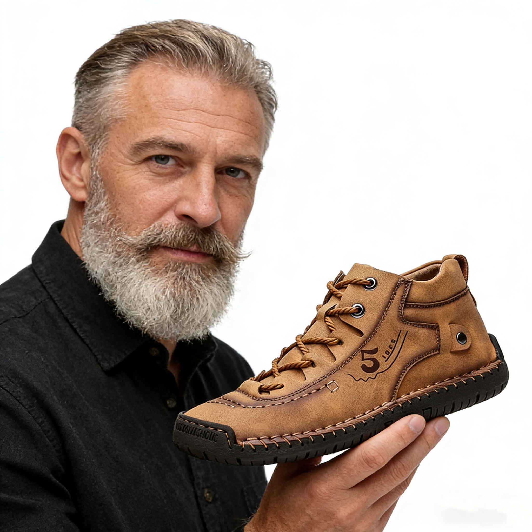 【🎁60% kedvezmény ma - Ne hagyja ki】Ergonómiailag tervezett ausztrál bőr ortopéd cipők - Kiváló minőségű bőr + kézzel varrott 👞