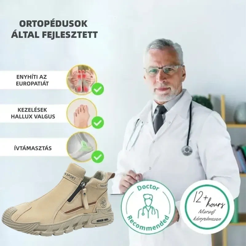 (🔥Ma 60% kedvezmény - ne hagyd ki!)⏰ - APEAXA® Márka - Puha és kényelmes német ortopéd cipők✅ (enyhíti a lábfájdalmat)