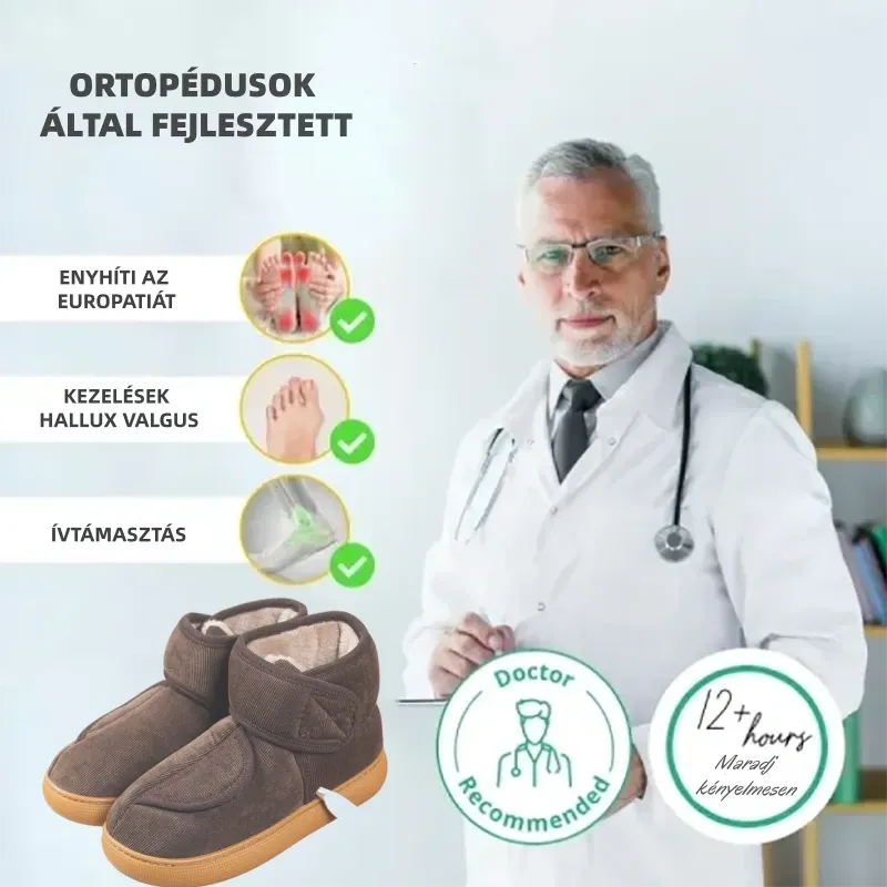 (🔥60% kedvezmény ma - ne hagyd ki!)⏰ Ergonomikus - Puha és kényelmes gyapjú meleg cipő (lábboltozat-támasztással - megkönnyítve a járást)