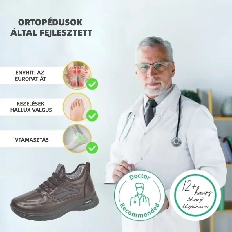 (🔥Ma 60% kedvezmény - ne hagyd ki!) ⏰ - APEAXA® márka - puha, kényelmes, ortopéd és meleg cipők ✅ (enyhíti a lábfájdalmat)