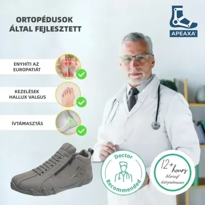 【🎁60% kedvezmény ma - ne hagyd ki】 Ergonomikus kialakítású ortopéd cipő - kiváló minőségű bőr + kézzel varrott 👞