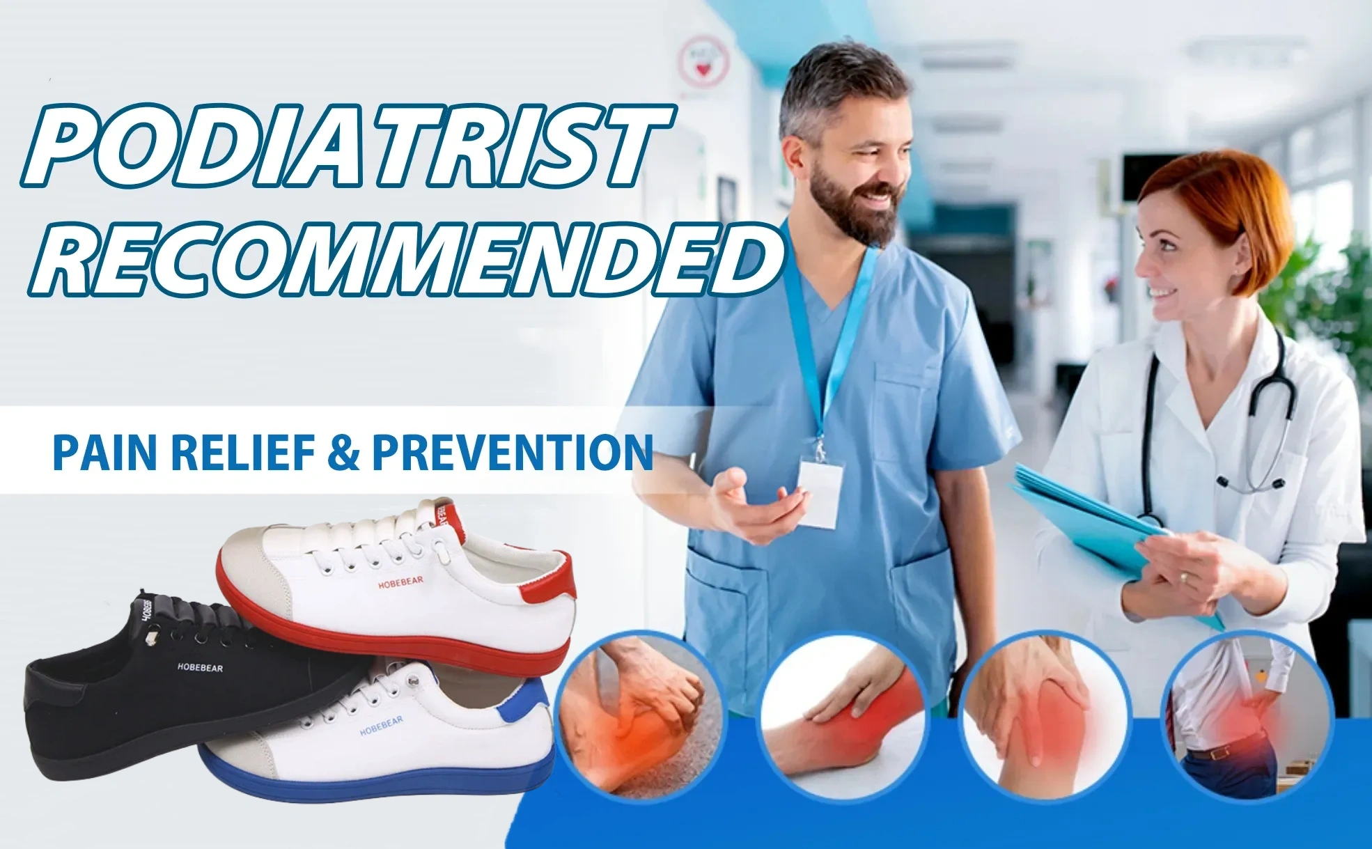 【🔥Ma 60% kedvezmény - ne hagyd ki】🔥Szuperkényelmes ortopéd cipők légpárnával✅Lábboltozat-támasz, nagyobb kényelem