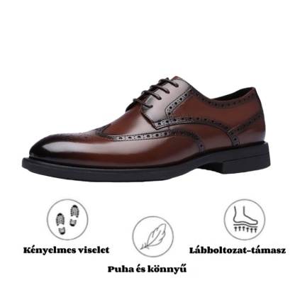 【🎁 Csak ma: 60% kedvezmény - Ne maradj le!】 Ergonomikus ortopéd bőrcipő - Prémium ausztrál bőr + Kézi varrás 👞
